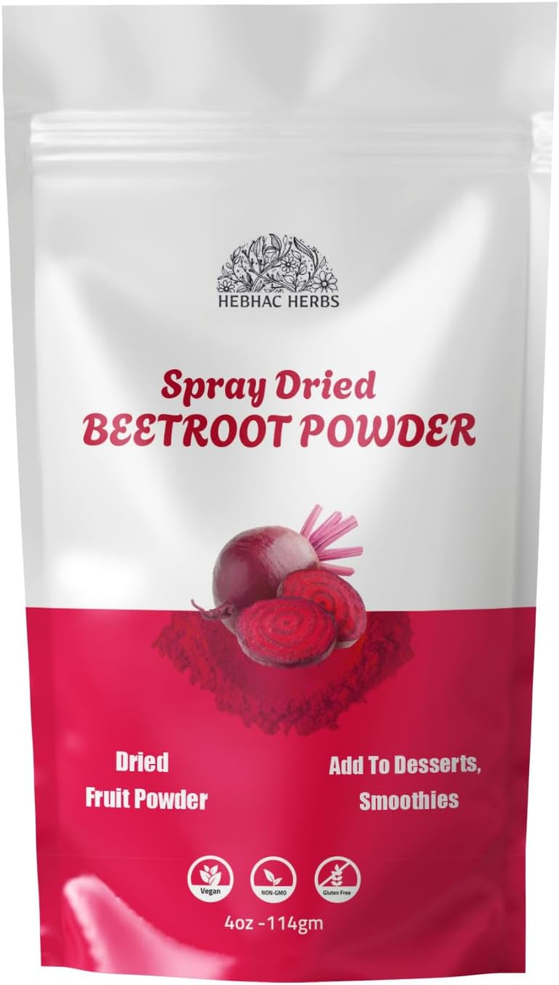 Beetroot Powder 114 G | 100% Pure Raw Red Beetroot Superfood for Drinks, Juice, Recipes| Vegan, Non GMO, Gluten Free.