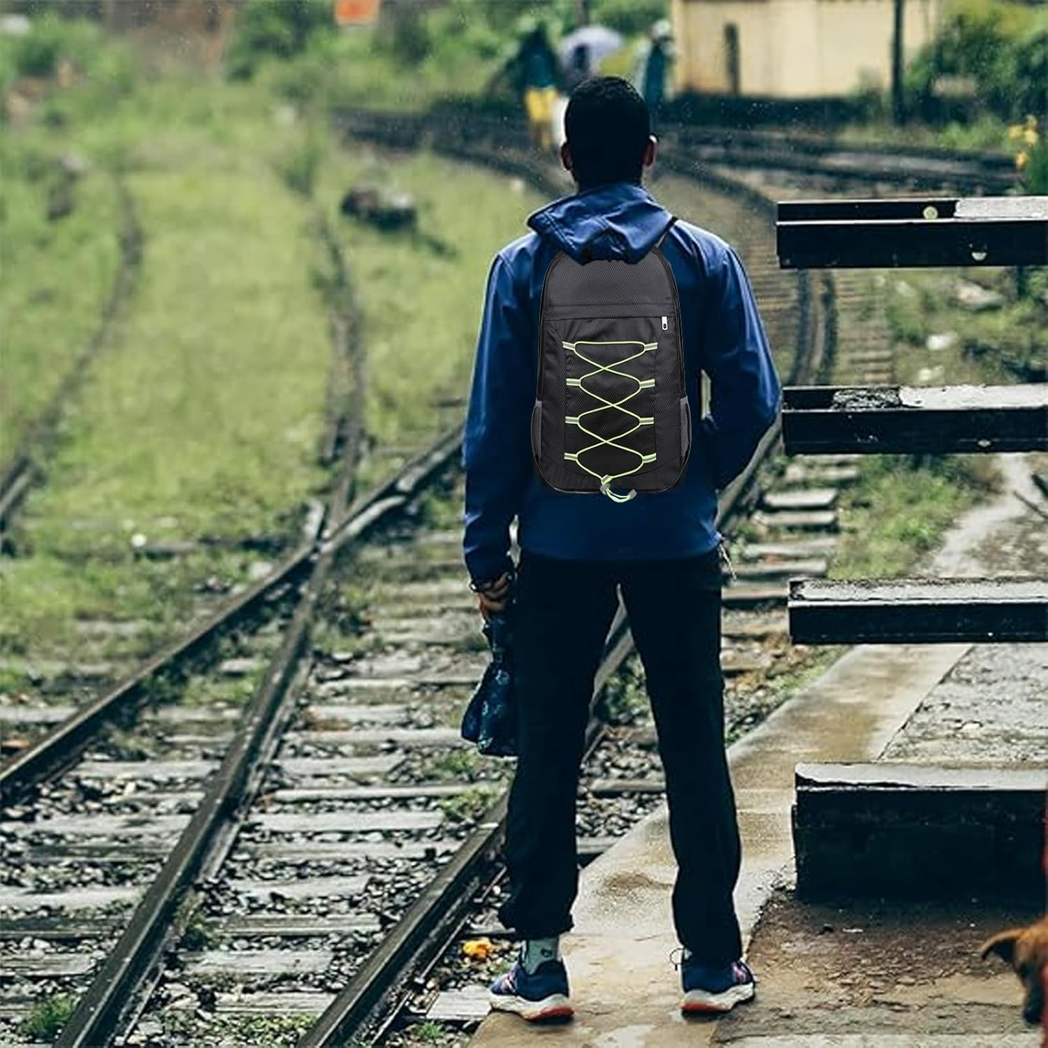 Foldable Backpack for Men & Women-20L,Small Lightweight Hiking Backpack,Packable Backpacks Waterproof Rucksack,Camping Daypack, Travel Bag, Compact Back Pack for Cycling, Climbing, Small Rucksack image number 6