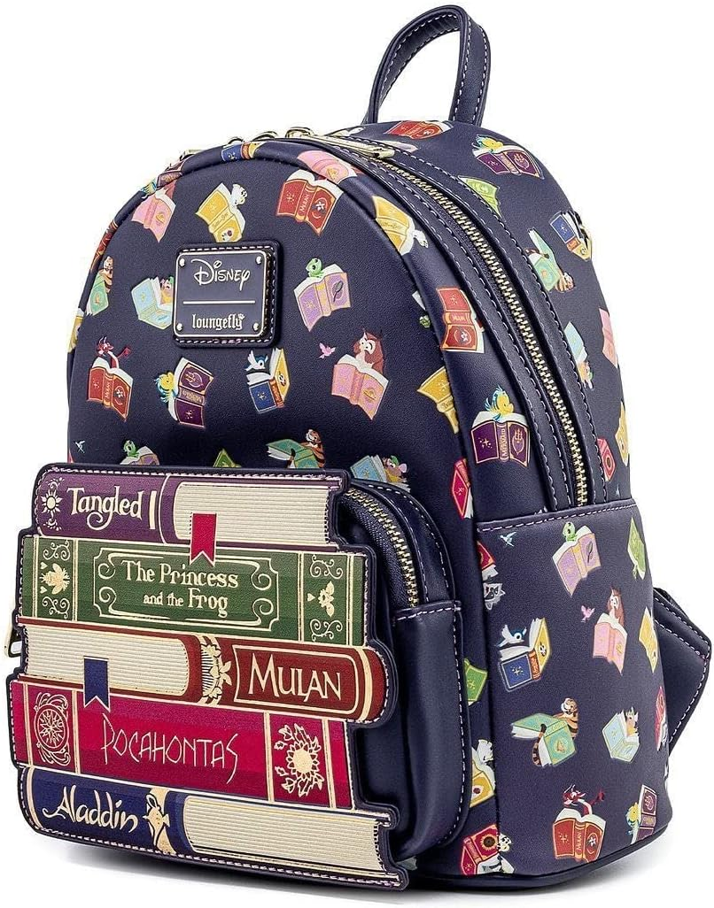 Loungefly: Disney Princess - Books AOP Mini Backpack