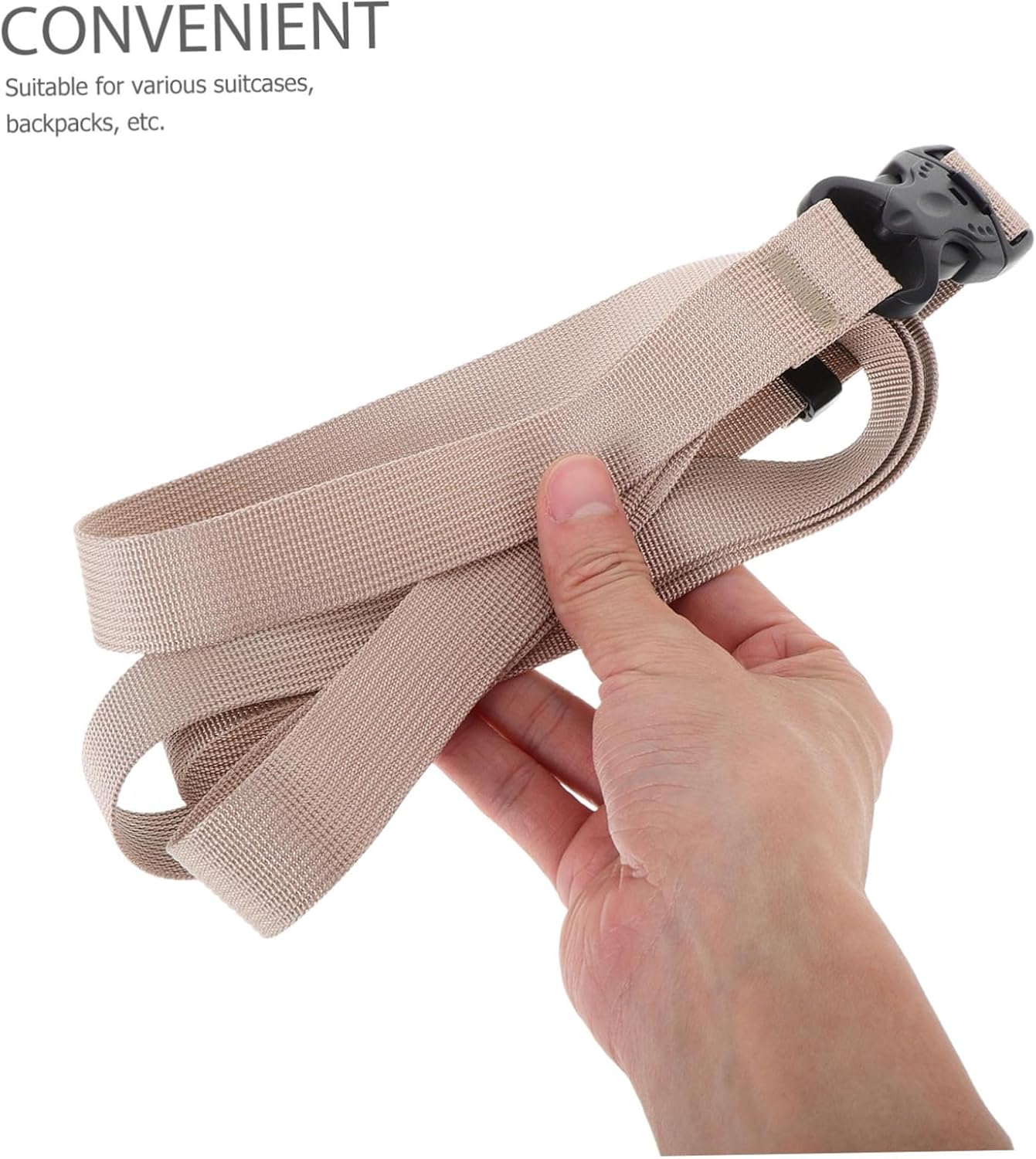 VERDANVERSE Double Buckle Luggage Straps Suitcase Travel Belt for Secure Packing Outdoor Use image number 4