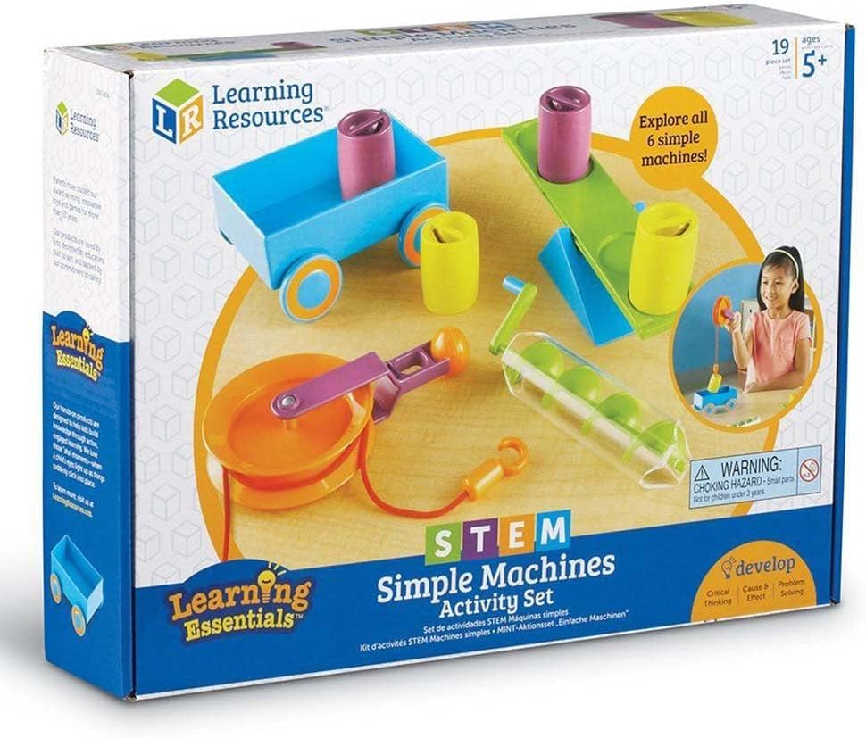 Learning Resources STEM Simple Machines Activity Set, Hands-On Science Activities, 19 Pieces, Ages 5+ image number 2