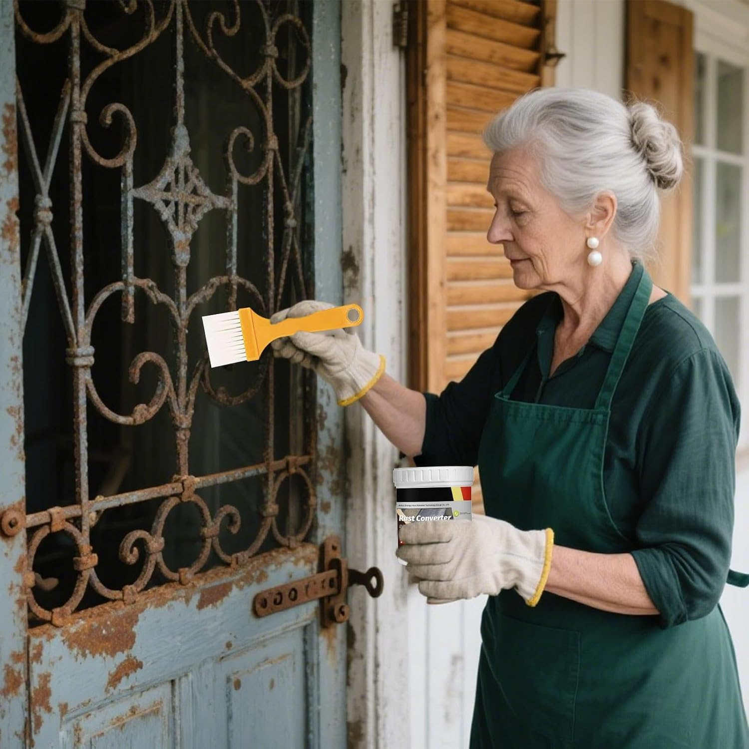 Rust Conversion Paint - 300G Rust Inhibitor for Metal - Protective Dissolver Primer Coating Automotive Vehicles Grills Boat Chassis Truck Bolts Car