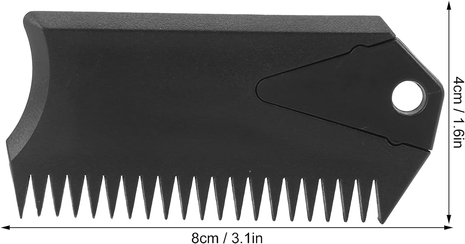 SUP Surf Board Wax Comb, Surfboard Wax Comb 8X4X1Cm Strong Plastic Light Weight Practical for Removing or Applying Wax for Surfing Surfboards image number 2