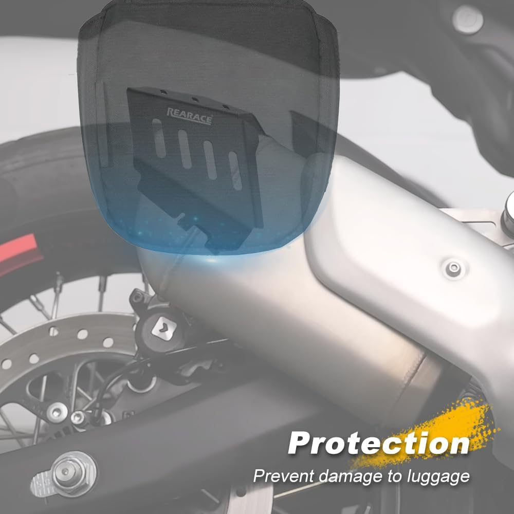 REARACE Exhaust Heat Shield Extender Guard Cover Protector Compatible with Royal Enfield Himalayan 450 2024, Guerrilla 450 2025 image number 4