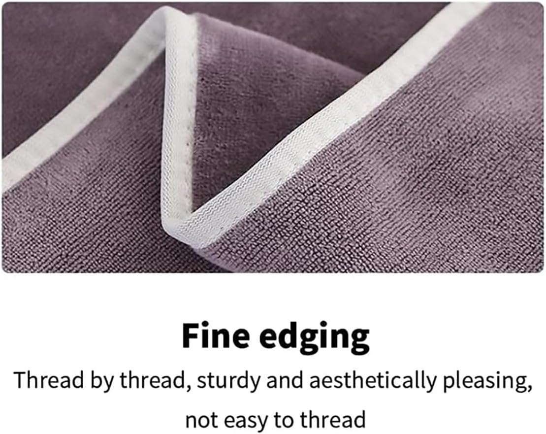 AIMALL 3Pcs Microfibre Massage Bed Towels with Face Hole for Beauty Salon Spa, Thickened Absorbent Lying Sheets 15.75In X 31.5In, Soft Fixed Covers in Grey Blue Purple Brown