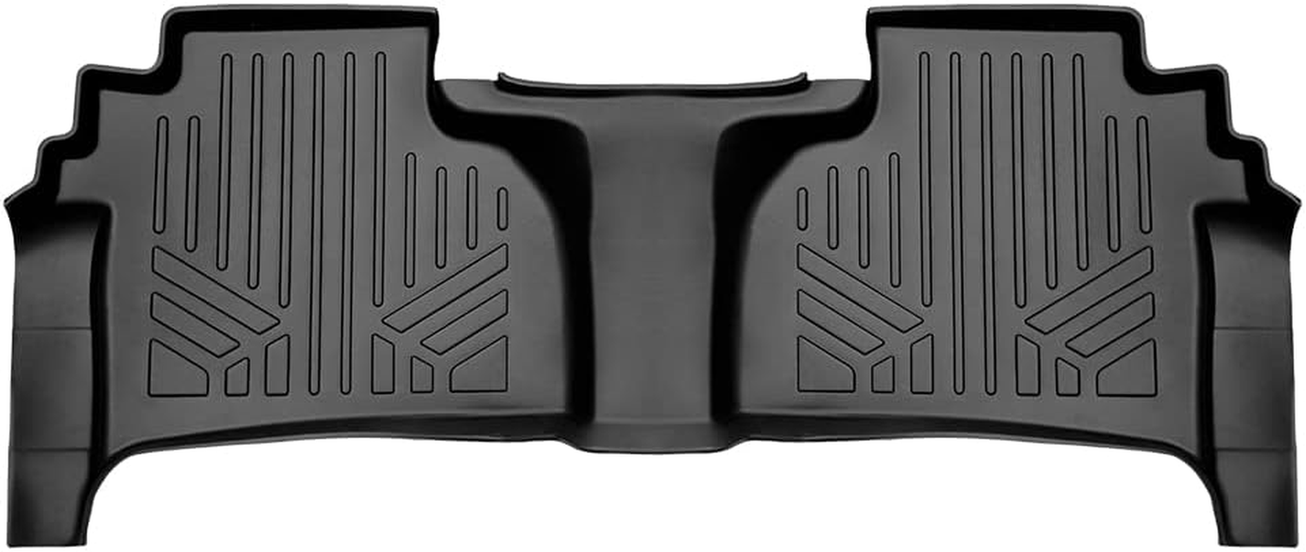 SMARTLINER Custom Fit 2Nd Row Floor Liners Compatible with 2019-2023 Chevrolet Silverado 1500 & 2020-2023 Silverado 2500/3500 Double Cab (With 2Nd Row under Seat Storage) image number 2