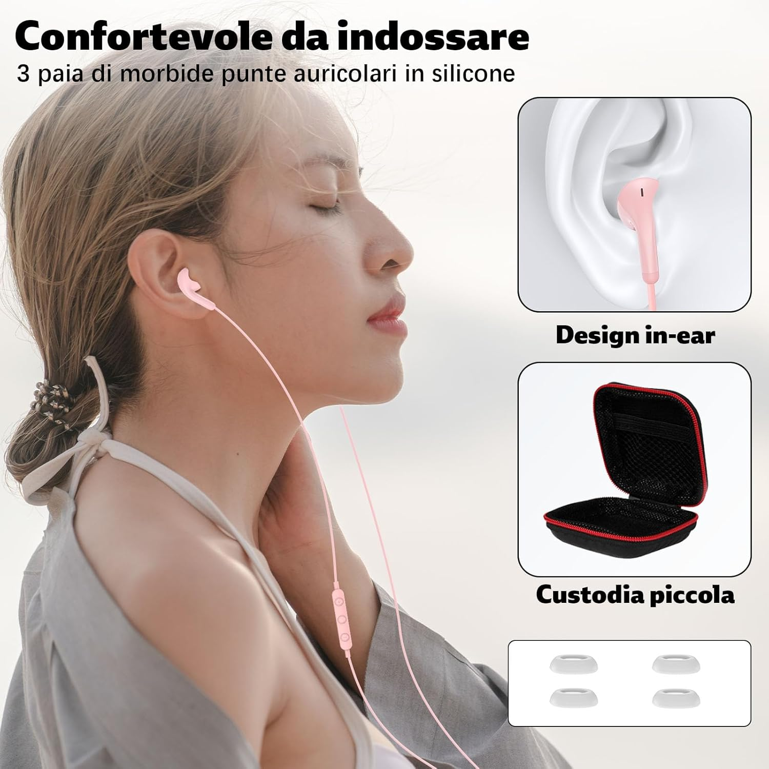 USB C Headphones for Samsung S25 Ultra S24 S23 S22 A54 Type C In-Ear Headphones with Wired Hifi Stereo Earphones with Microphone and Volume Control for Iphone 17 Pro Max 16 15 plus Ipad for Google