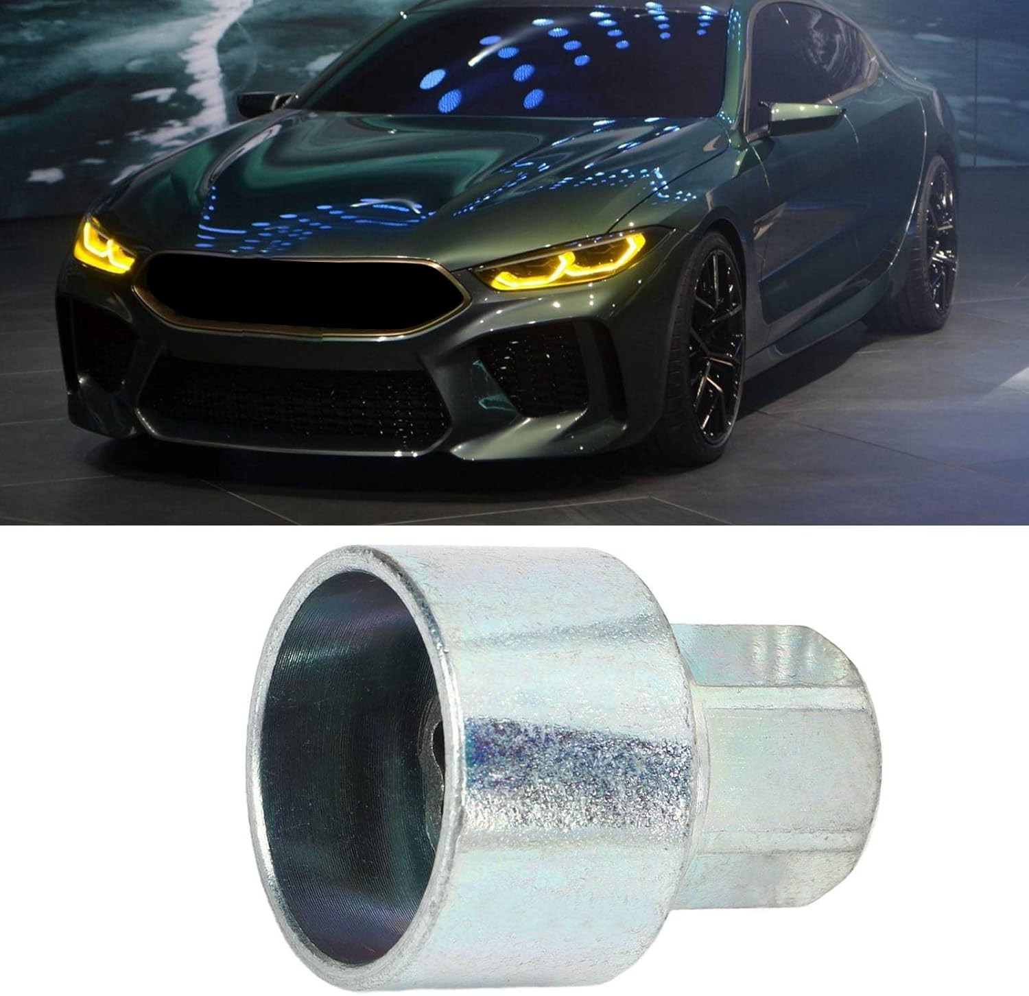 Asixxsix Wheel Lock Lug Nut Remover, Metal Rustproof anti Theft Wheel Lock Lugnut Key Sturdy and Durable anti Theft Lugnut Socket Replacement for 1 3 5 6 7Series X1 X2 X3 X4 X5 X6 Z4 (042) image number 2