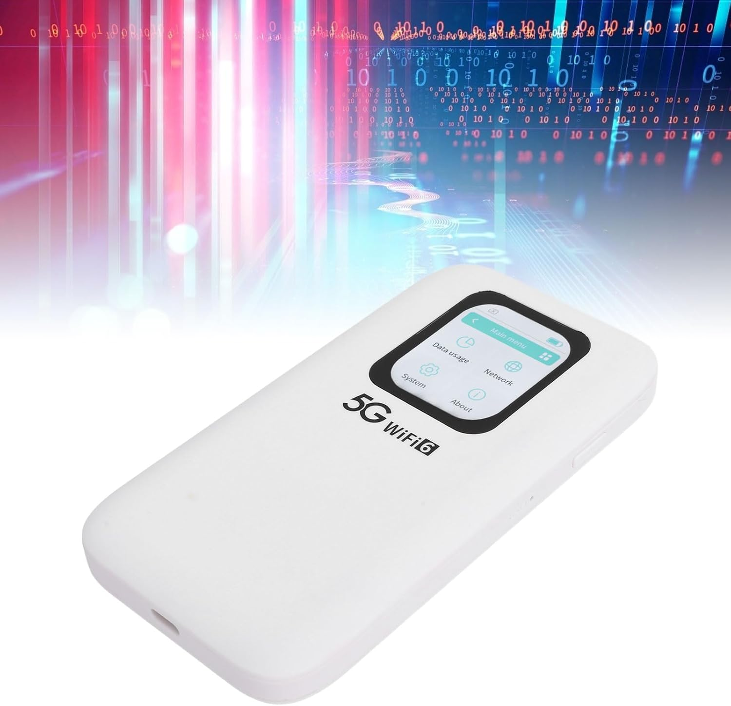 YUEHISY 5G Mobile Hotspot, Wifi 6 High Speed 2.77Gbps Router with Nano SIM Card Slot, Supports 16 Device, Portable Wifi Device for Travel image number 2