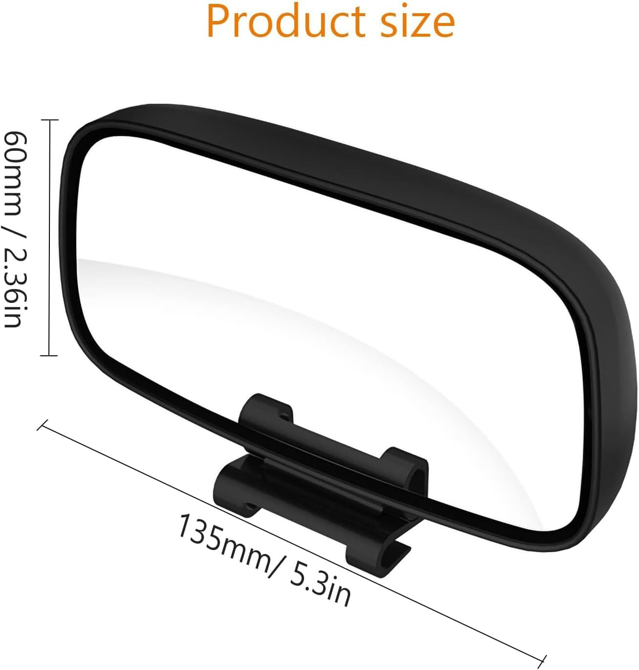 YUENTOEN Blind Spot Mirror, Side Mirror Wide Angle Mirror, HD Glass Convex 360 Degree Rotation Car Rear Auxiliary Mirror with Adjustable Sticker Automotive Exterior Accessories for Cars SUV Trucks image number 6