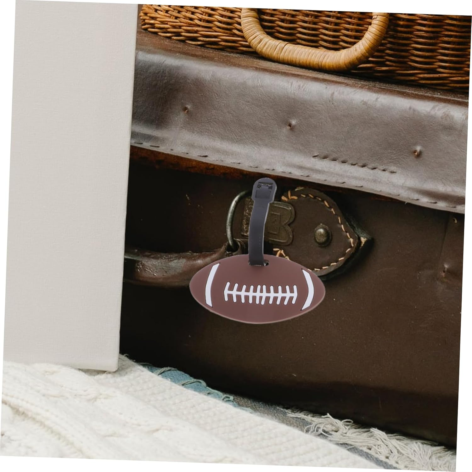 PACKOVE 5Pcs High Elasticity Ball Luggage Tags Volleyball Party Favors Playground Equipment Travel Tags image number 5