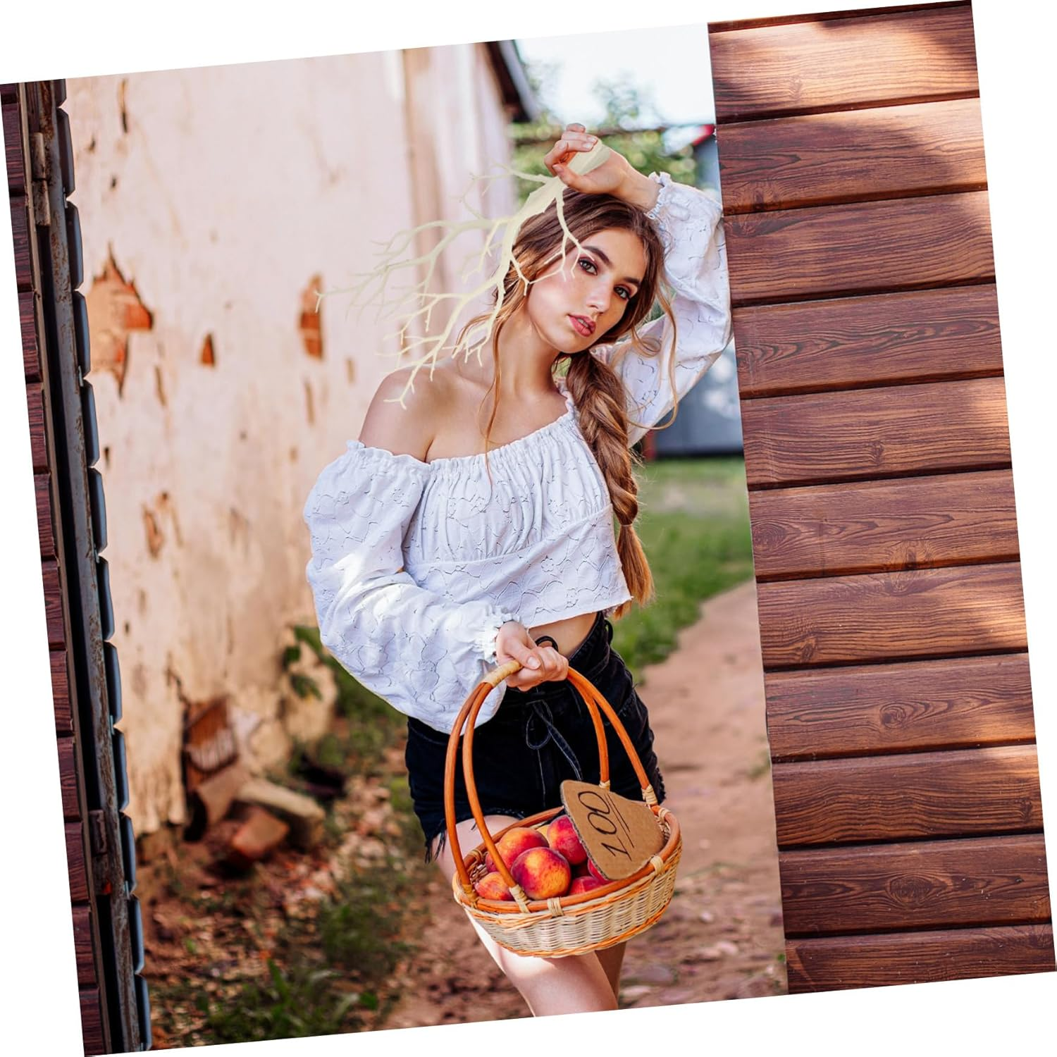 STOBAZA White Tree Branches 2Pcs Faux Birch Twigs for Vase Decoration Artificial Dried Stems for Home Holiday Decor image number 4