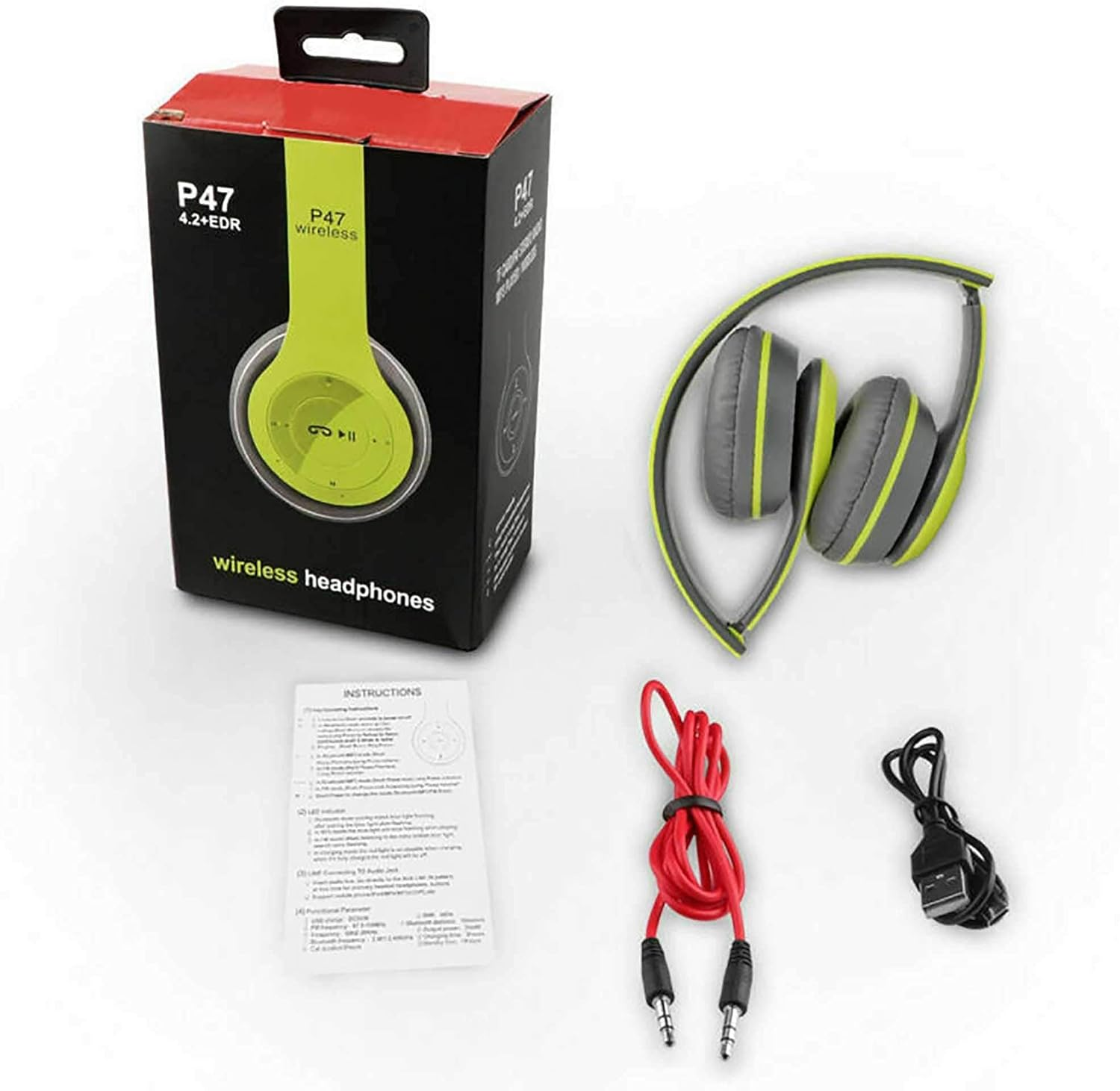 ELLENNE Bluetooth 4.1 Wireless Headphones / 3.5 Mm Headphone - Colour Red - Code 47 image number 6