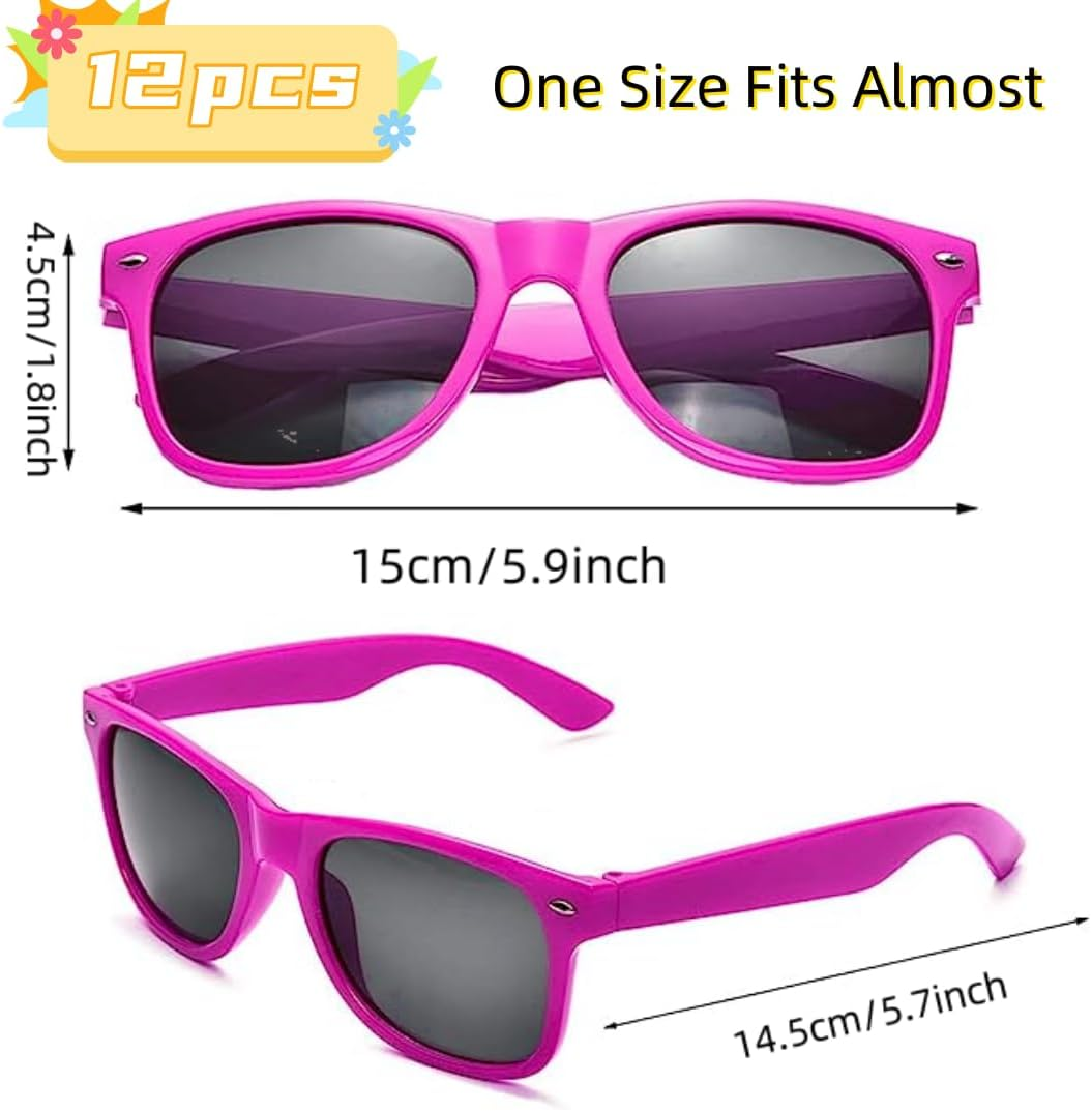 Oundarm Party Glasses Bulk for Kids and Adults, Multi Colors Eyewear for Party Supplies Party Favors Gifts Treat Bag Fillers, Photo Props for Beach Pool Party image number 1