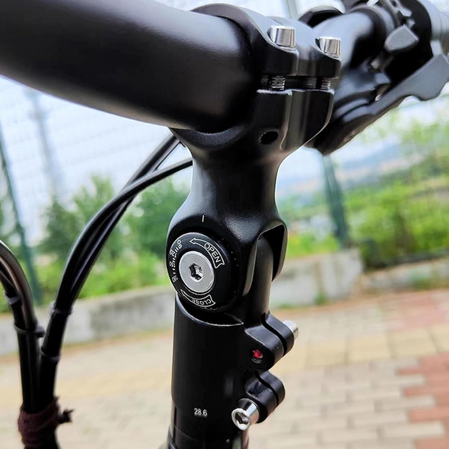 Azarxis Bike Stem Adjustable 0-90 Degree 25.4 31.8Mm Bicycle Handlebar Stem 60 80 93 100Mm for Mountain Bike Road Bike BMX MTB image number 5