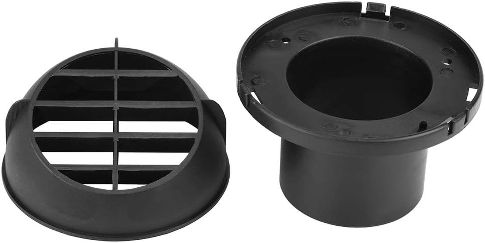 Air Vent Outlet 60Mm Warm, 360 Degrees Plastic Rotatable Warm Air Outlet Car Universal Black Heater Air Conditioner Steering Head Round image number 6