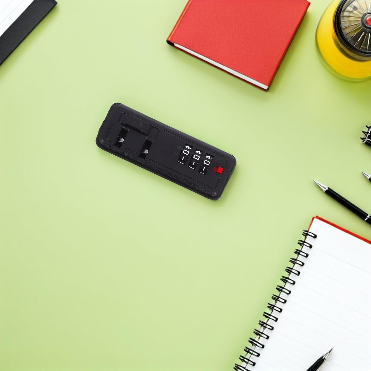 WESIEVYA Universal 3-Digit Combination Luggage Lock for Suitcases and Tool Boxes, Flush Mount Self-Setting Zipper Lock for Travel Case Security image number 5