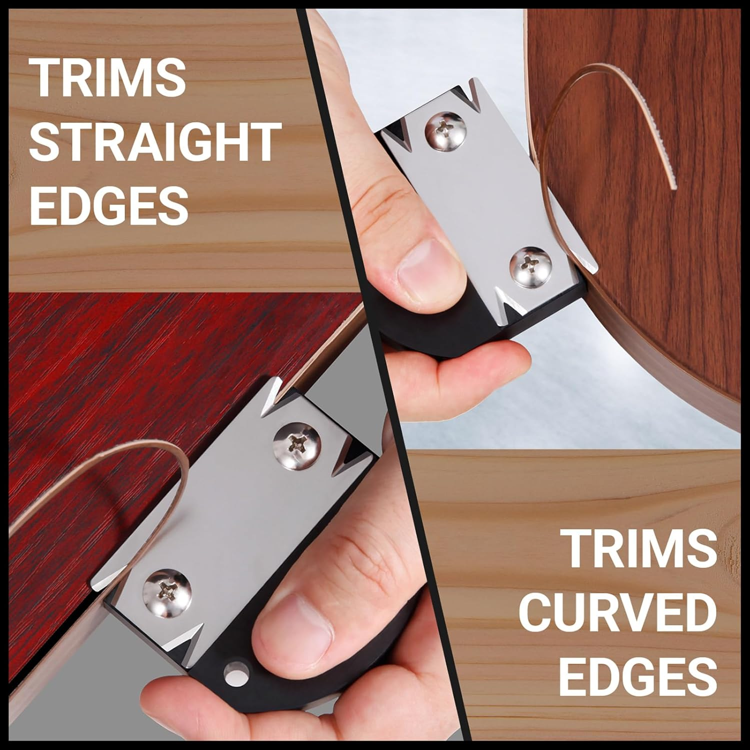 Feabolee Edge Banding Trimmer & Cutter - 2025 Upgraded, Stainless Steel & Plastic, Includes Hanging Strap, for Wood|Pvc|Abs|Veneer image number 5