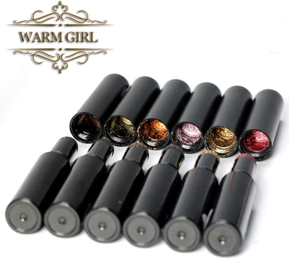 Warm Girl Chrome Air Cushion Nail Glitter Magic Powder Pen Holographic Nails Powder Mirror Effect and Long Lasting DIY Nail Art Decoration image number 2