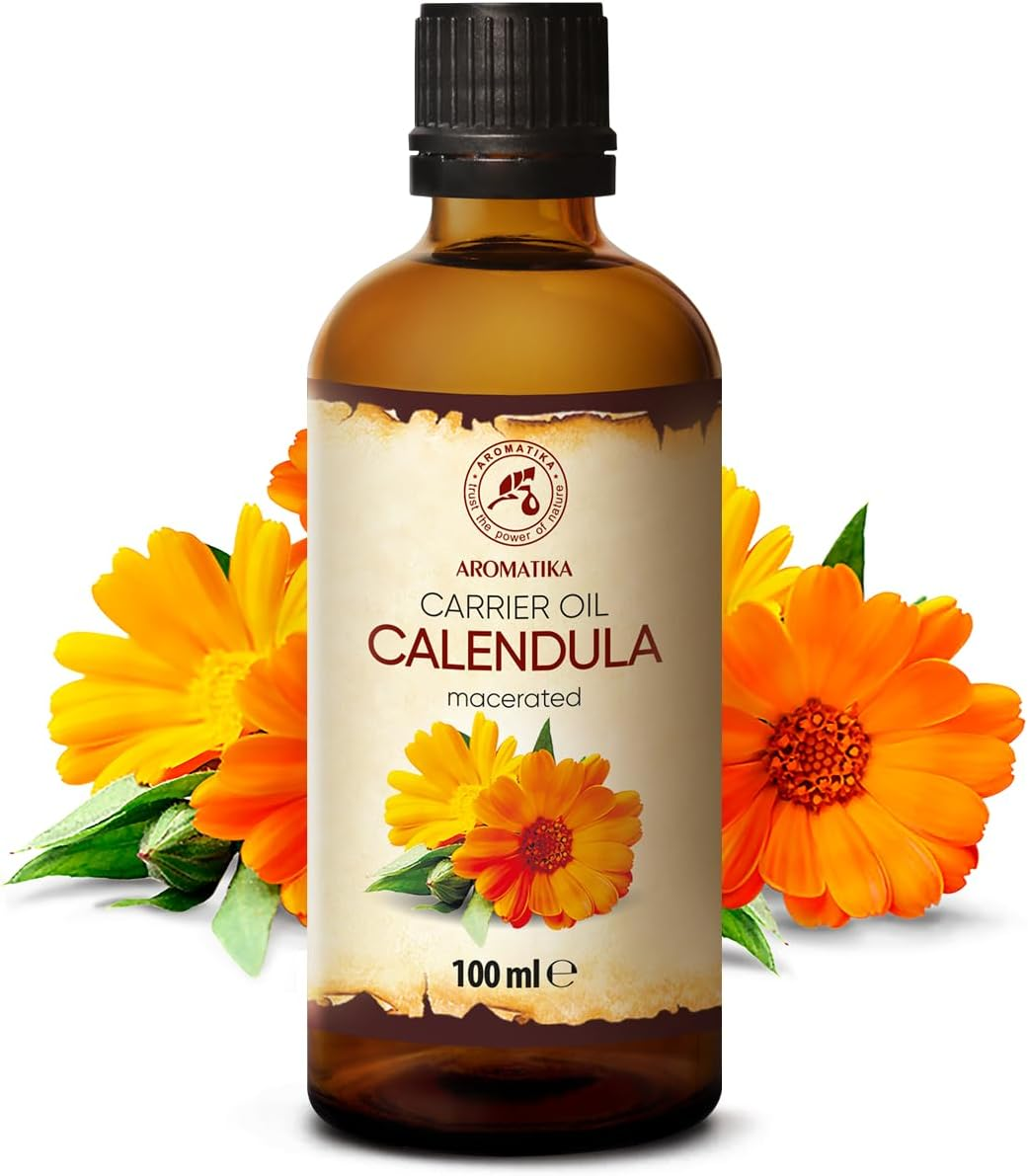 Calendula Oil 100Ml - 100% Pure & Natural Base Oil - Calendula Officinalis - Marigold Carrier Oils for Nails - for Lip Care - Hair - Face & Body - Remover - Massage image number 5