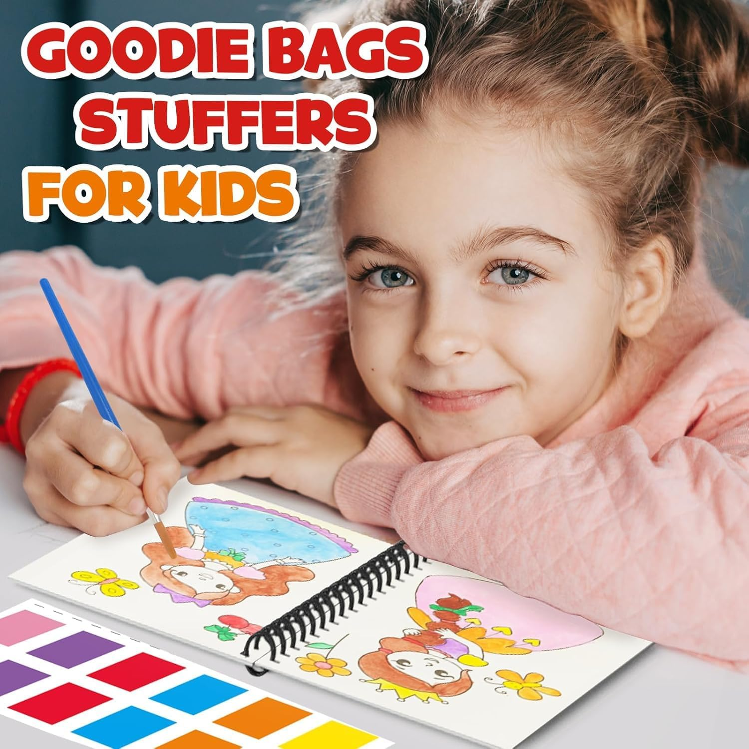 ZMLM 24 Water Coloring Books for Kids Party Favors - Bulk Mini Coloring Books for Kids Ages 4-8,Small Birthday Goodie Bag Stuffers School Teacher Return Gift Art Crafts Classroom Prizes (Classic) image number 2