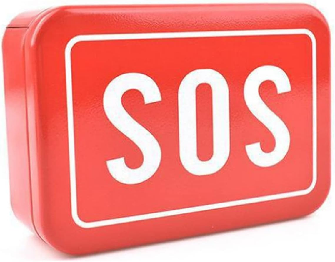 Kit Tins, Empty Rectangular Metal Storage Organizer Tins, Metal Tin Box, Home Organizer Holders for First Aid Kit, Herbs Pills Crafts