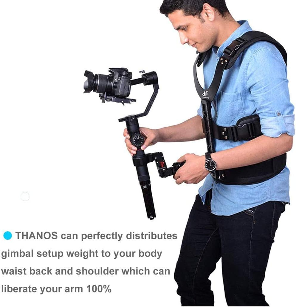 DF DIGITALFOTO Thanos Universal Gimbal Support Vest - Lightweight, Compatible with Ronins, Zhiyun Crane 2, Moza Air2, Payload 4.5-11 Lbs image number 5