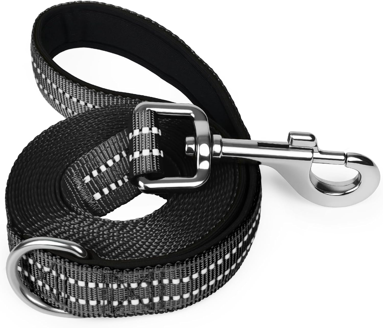 Xiaz 6 Feet Dog Training Leash, Nylon, Pink, Reflective, Padded Handle, 550 LBS Bearing, Lightweight Suitable for Small, Medium Dogs and Cats