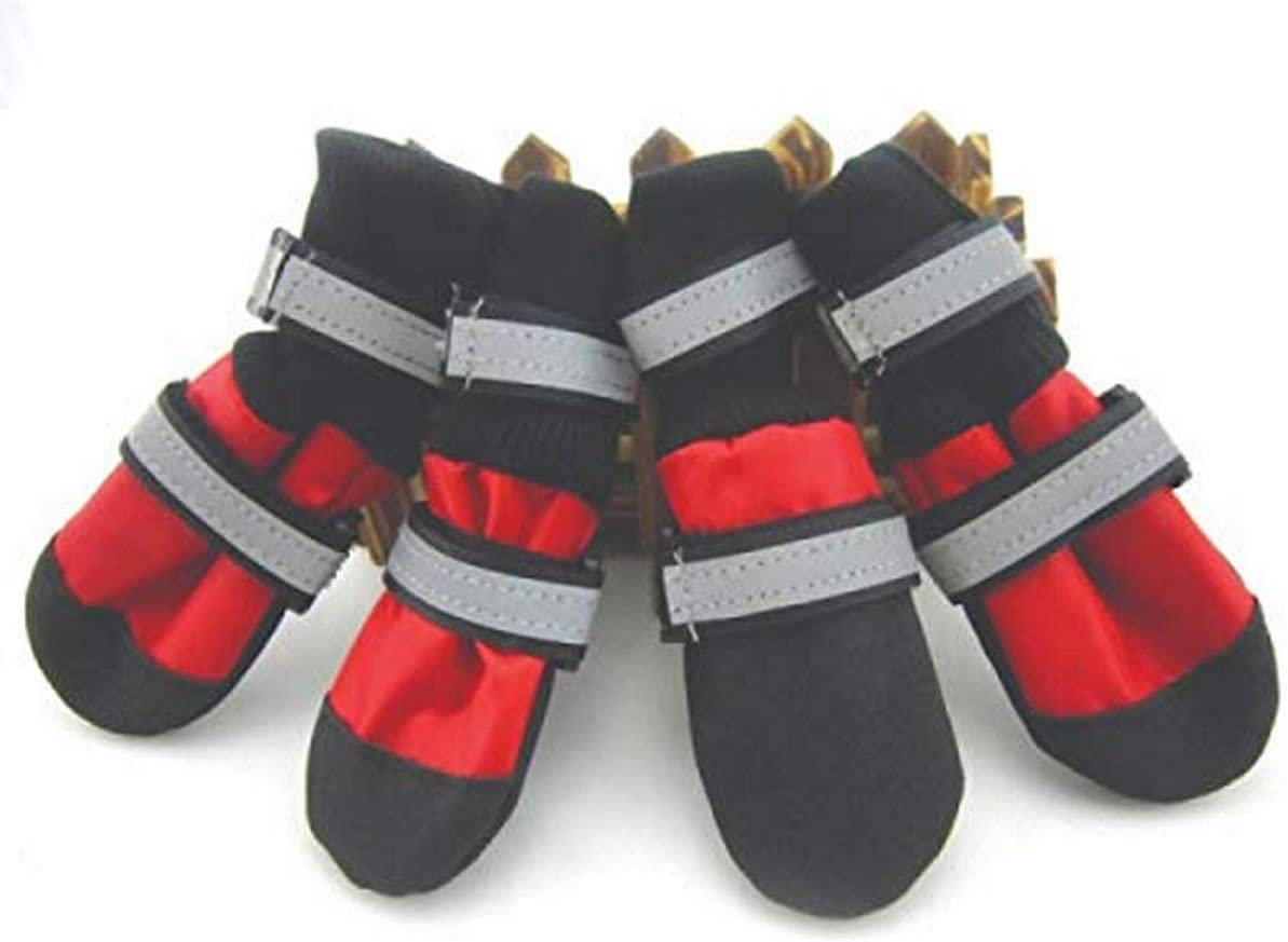 ZEEZ Waterproof Dog Boot X-Large (9 X 8Cm), Red