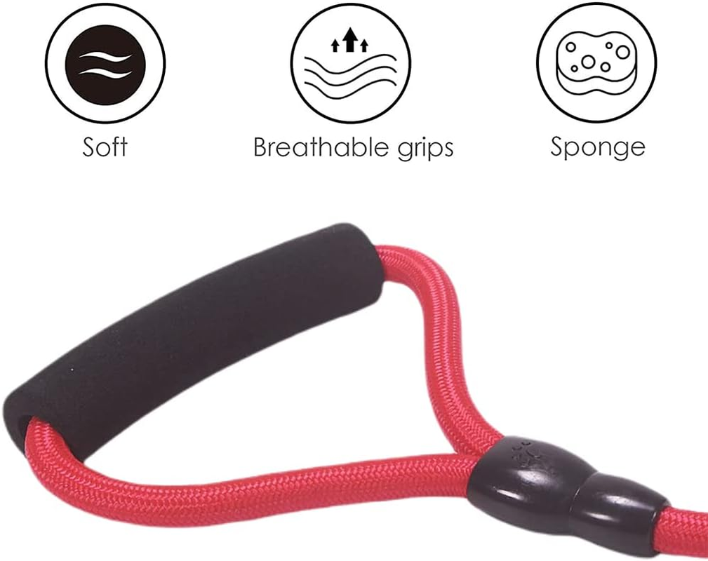 3 in 1 Dog Leashes, with Adjustable Detachable Coupler, 3 Way Dog Leash, Durable Strong Nylon Long Line Dog Leads with Padded Handle, for One, Two, Three Dogs Pet Walking Hiking