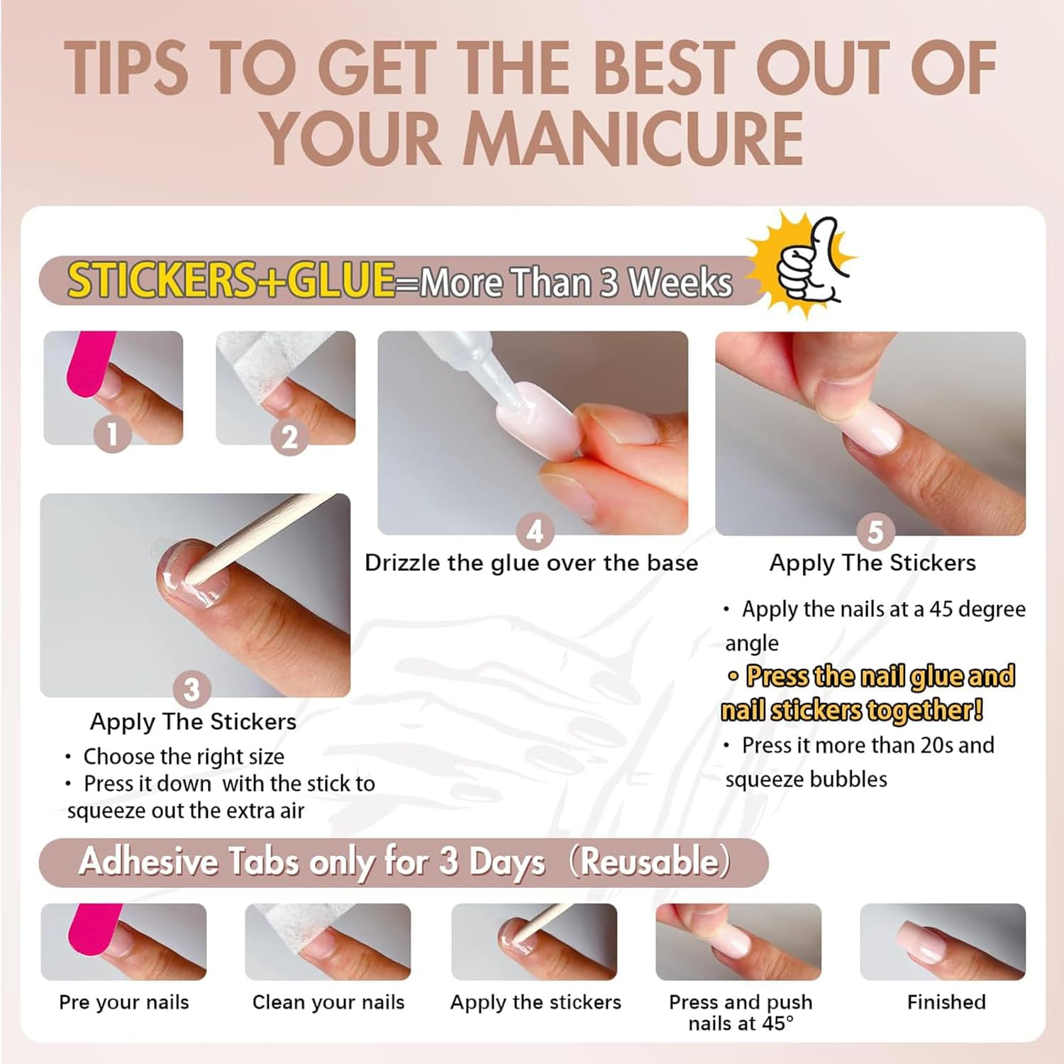 24 Pieces Push on Almond Nails Shiny False Nails Black Ombre Full Surface Glue on Nails with Metal Butterfly Designs image number 3