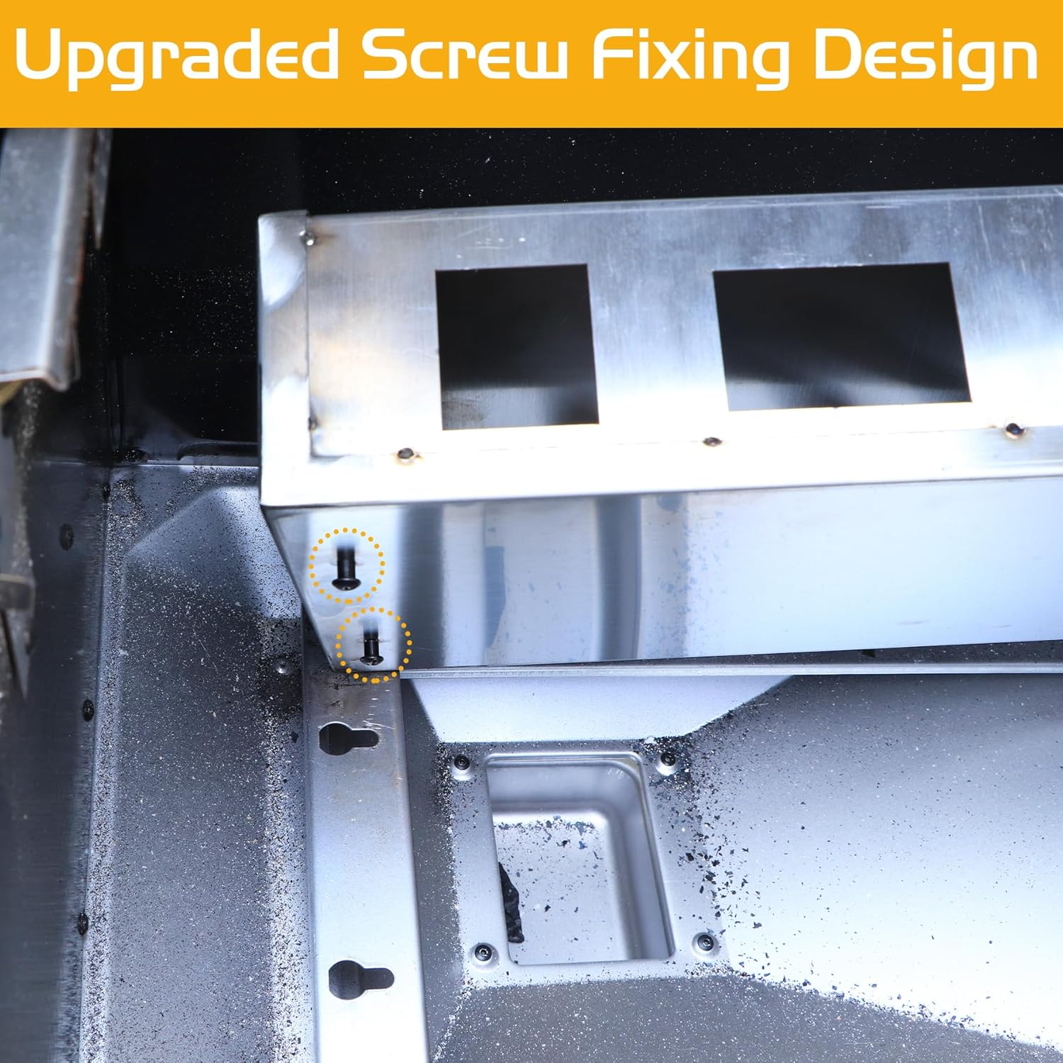 Heat Manifold Replacement Kit for Masterbuilt Gravity Series 800 Smoker Parts MB20040122 MB20040221 Grill Replace Part NO 9904200046 Heating Shield Cover with Base image number 2