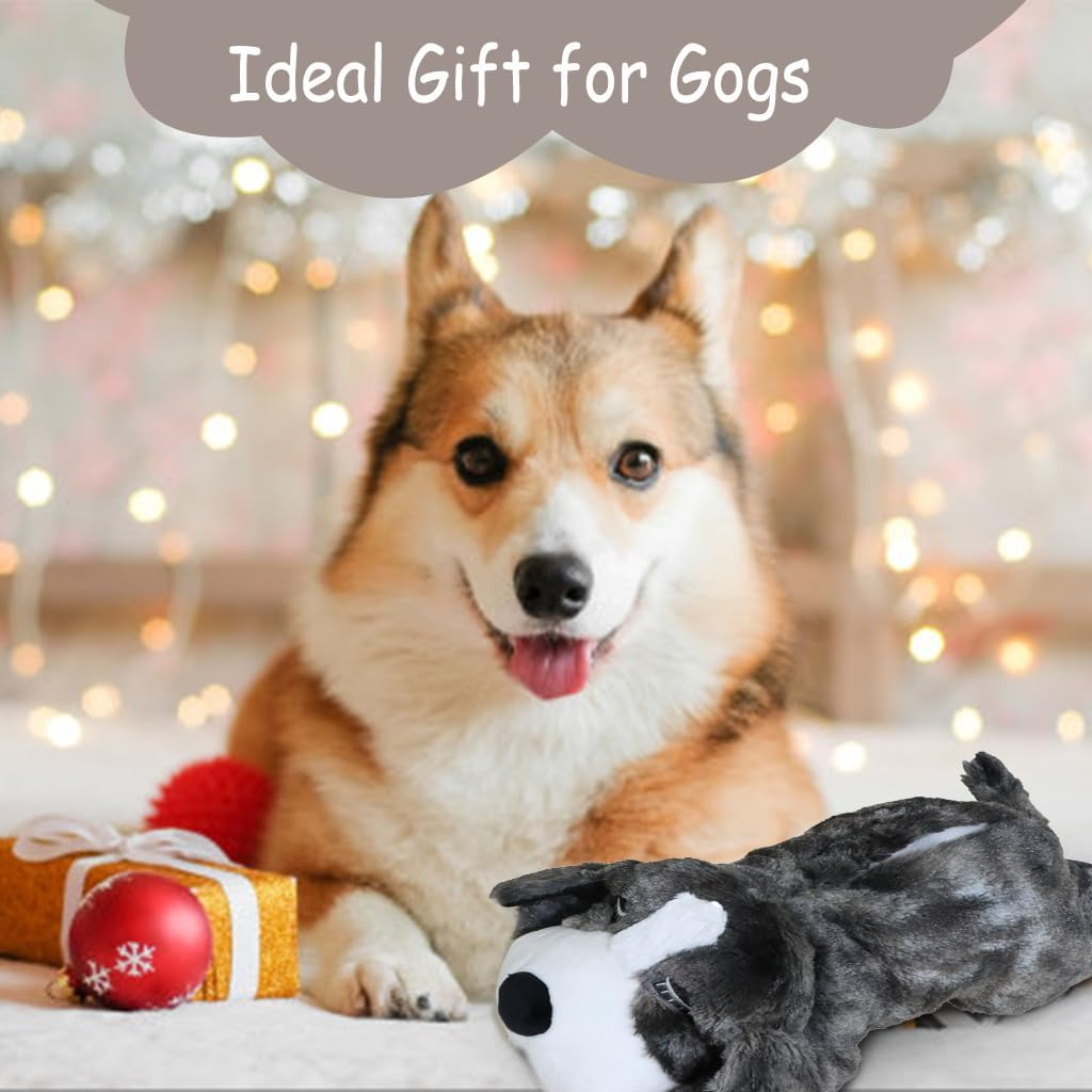 Vocheer Puppy Heartbeat Toy, Dog Anxiety Relief Calming Aid Puppy Heartbeat Stuffed Animal Behavioral Training Sleep Aid Comfort Soother Plush Toy for Puppies Dogs Cats (Grey) image number 3