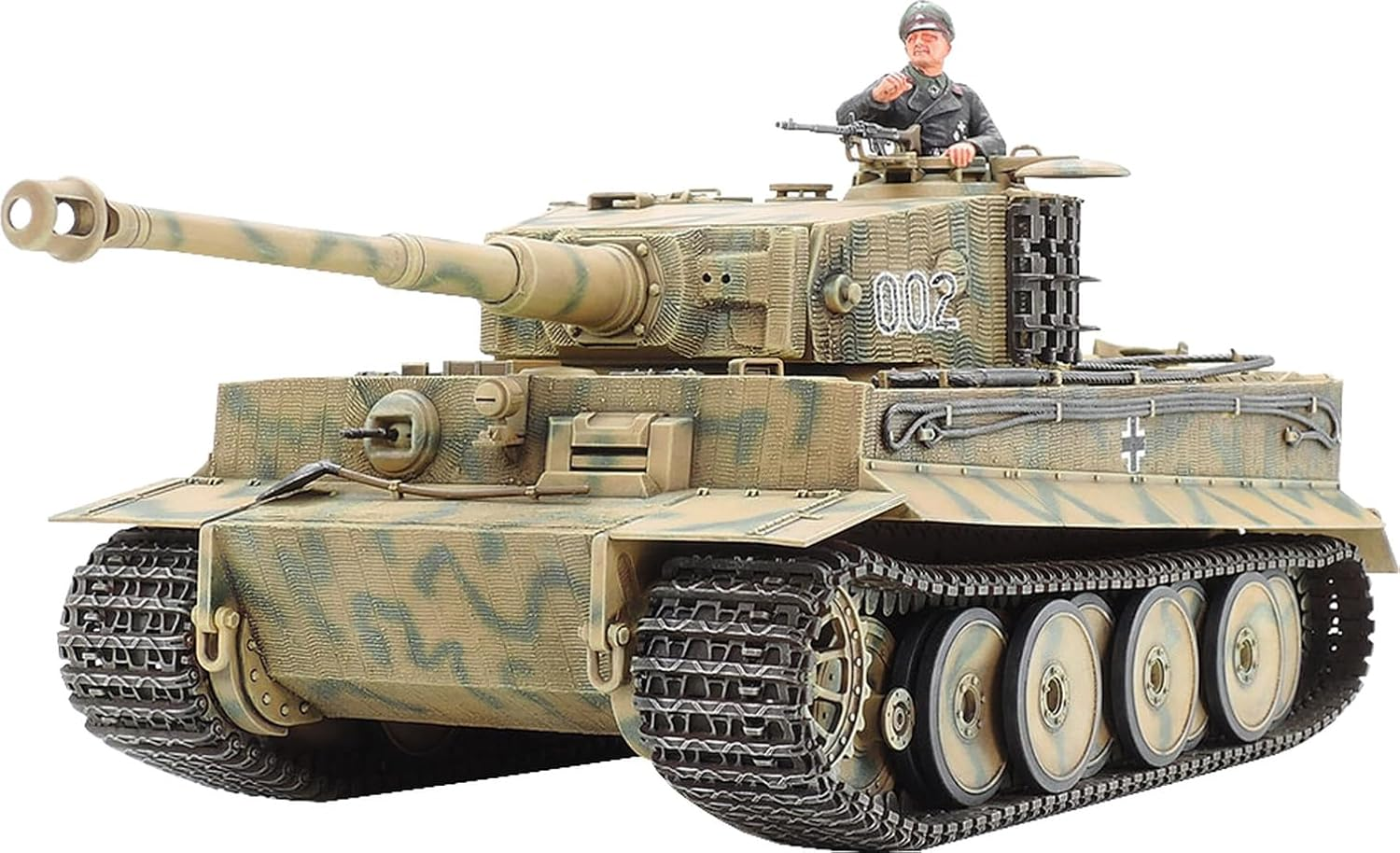 Tamiya Germantiger I MID Production 1:35 Scale Model Kit - German Panzerkampfwagen image number 2