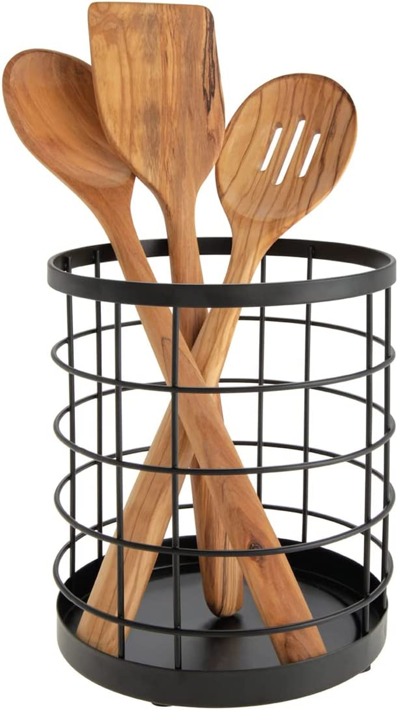 Interdesign Austin Kitchen Utensil Holder, Wire Utensil Storage image number 4
