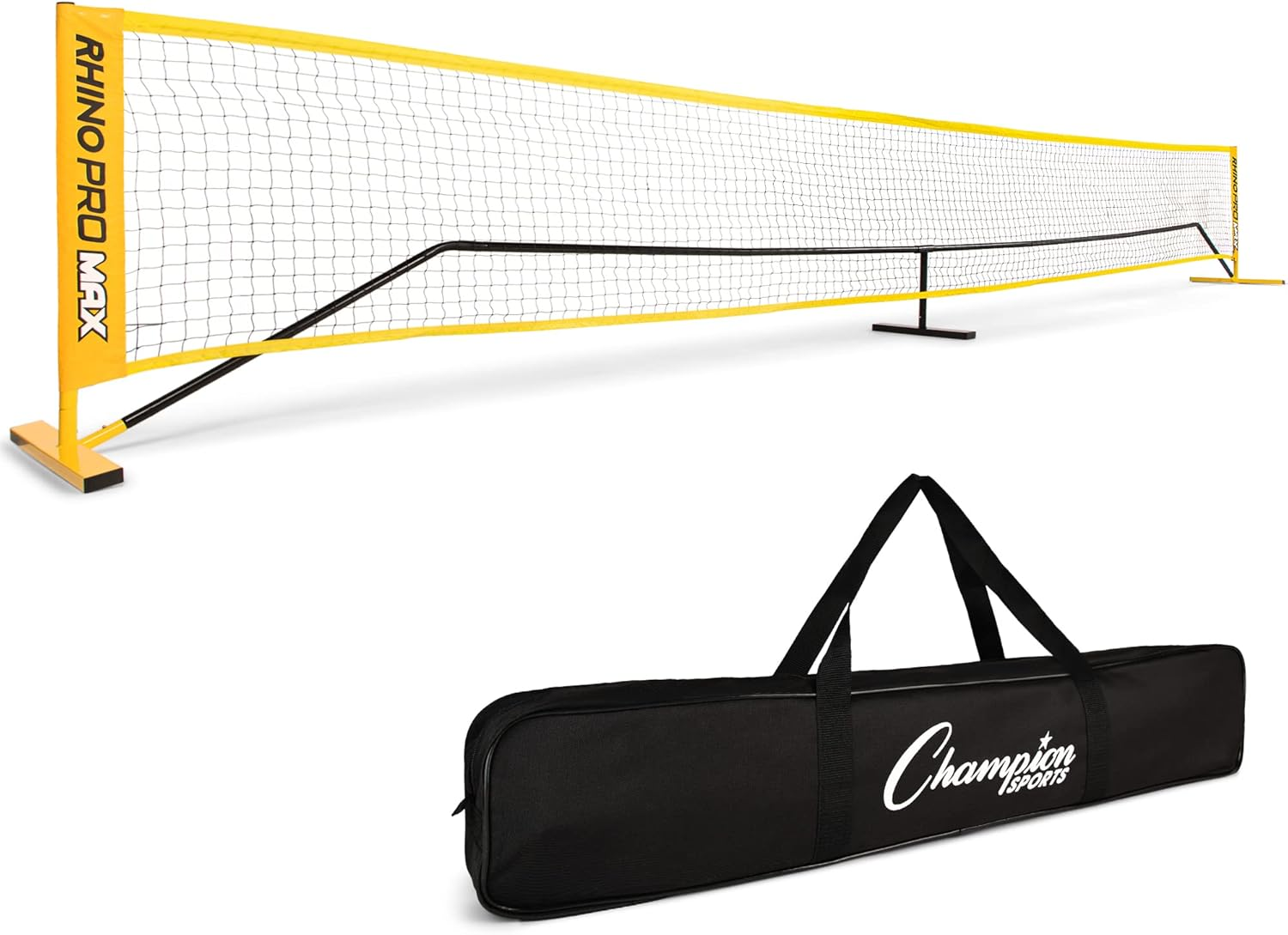Champion Sports Adjustable Racquet Sport Net: Portable Racket Sport Game Net for Volleyball, Tennis, Pickleball, and Badminton - Multiple Widths image number 4