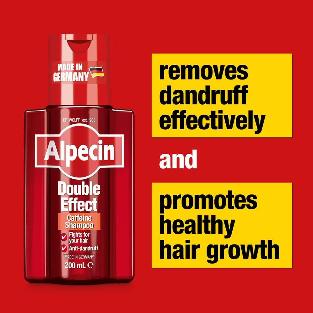 Alpecin Double Effect Caffeine Shampoo - against Oily Dandruff, 200Ml image number 2