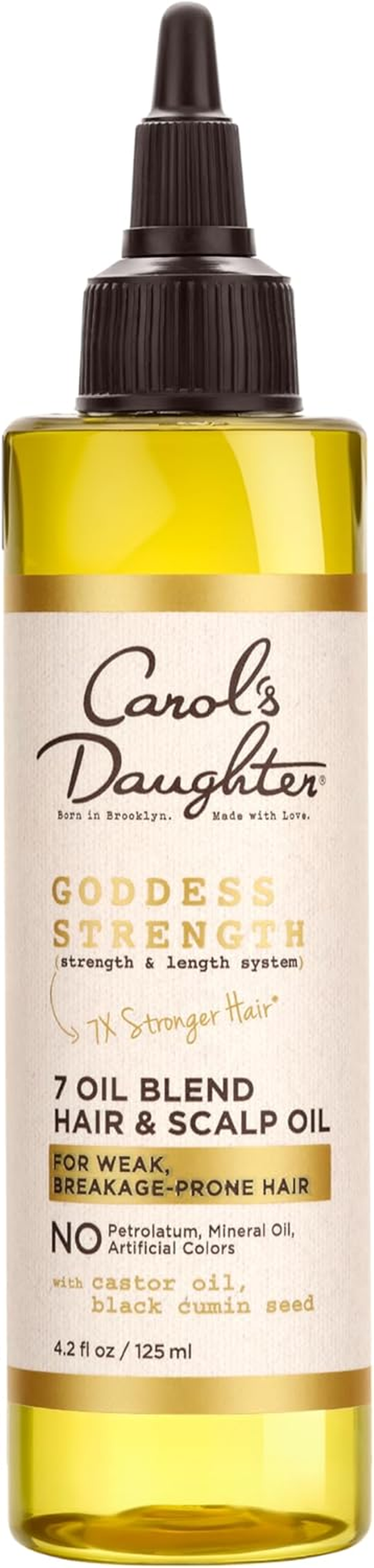 Carol'S Daughter Goddess Strength 7 Oil Blend Scalp and Hair Oil for Wavy, Coily and Curly Hair, Hair Treatment with Castor Oil for Weak Hair, 4.2 Fl Oz image number 1