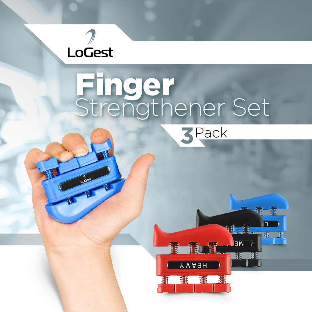 Finger Strengthener - Finger Exerciser for Forearm and Hand Strengthener - Hand Grip Workout Equipment for Musician, Rock Climbing and Therapy