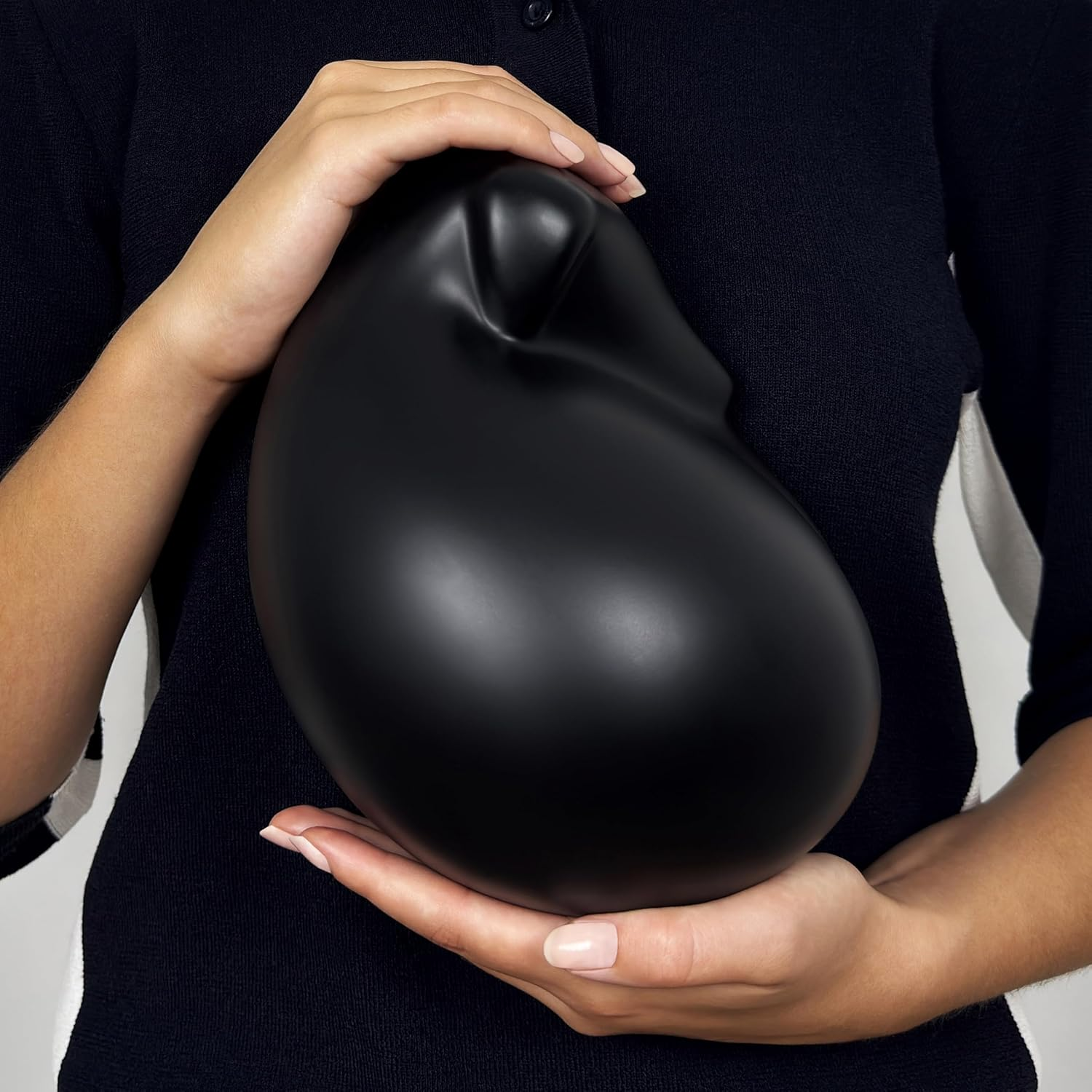 Comemori Sleeping Dog Urn for Ashes (Black)