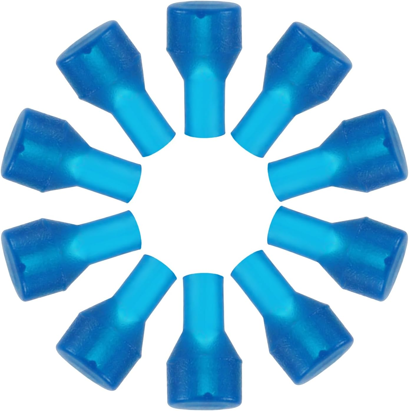 10Pcs Bite Valve Replacement for Camelbak, Blue Silicone Hydration Pack Bite Valve Mouthpiece Replacement Parts Dust Cover Accessories for Hydration Bladder image number 2