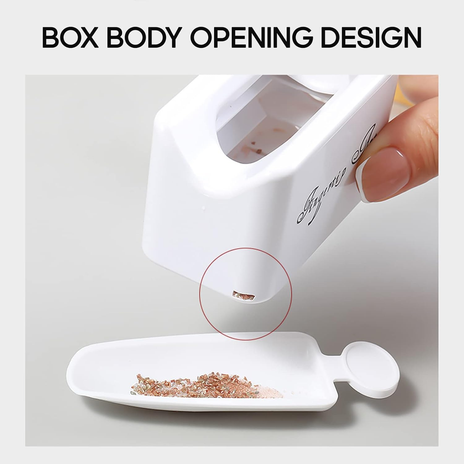 Julycrab Manicure Double-Layer Nail Powder Diamonds Recycling Box Dip Powder Recycling System Portable Dip Powder Container Nail Art Tools image number 1