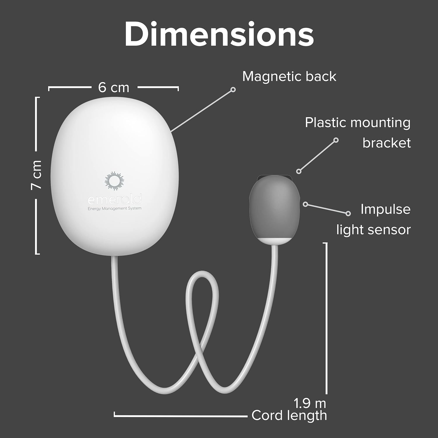 Emerald Electricity Advisor - Smart Bluetooth Enabled Device Monitors and Tracks Electricity Consumption Sending Data Directly to Your Phone. save Money and Energy. image number 4