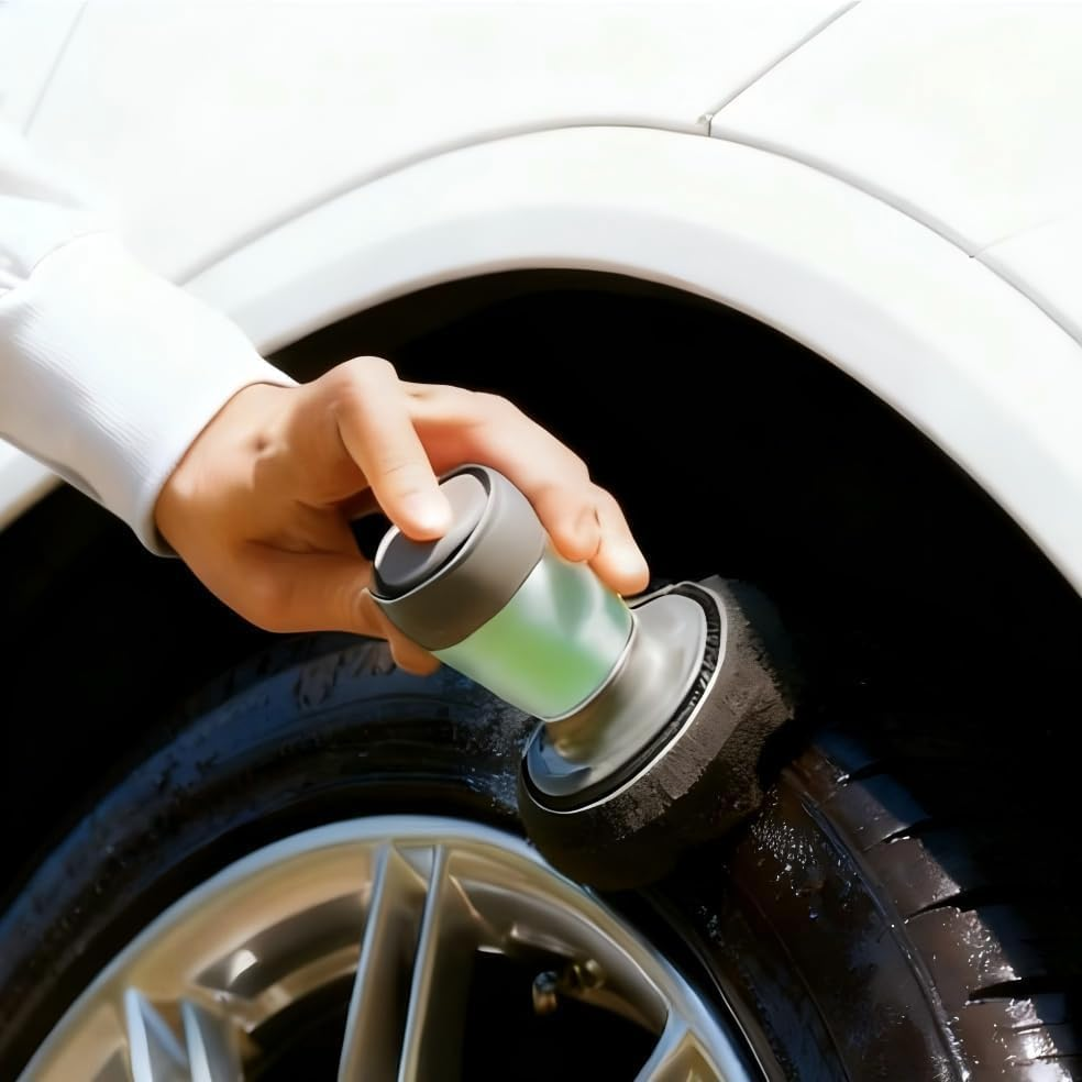 Flow Tire Shine Applicator, Reusable Tire Dressing Tool for Car Truck SUV, Easy to Use Mess-Free Sponge for Even Streak-Free Shine, Professional Auto Detailing Kit image number 2