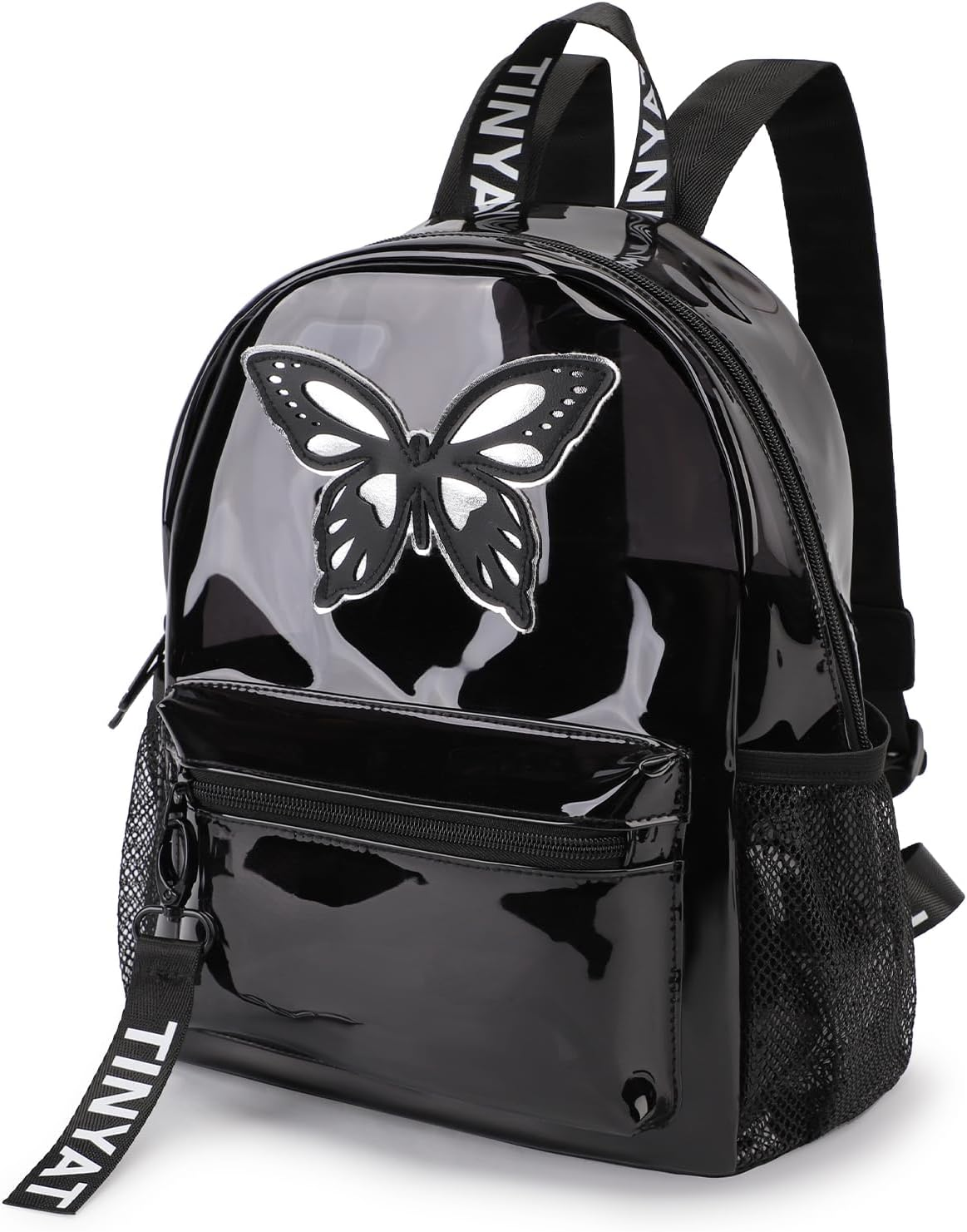 Heavy Duty Transparent Clear Backpack,Tinyat See through Clear Bag for School, Concerts, Sports, Travel and Daily Use