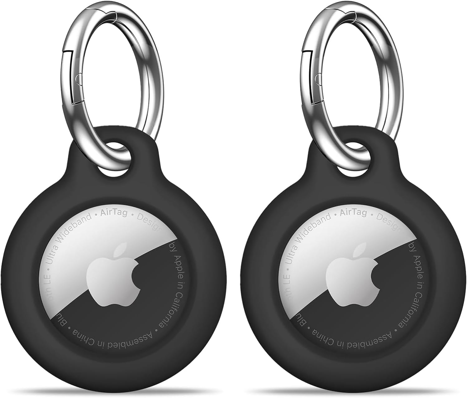 PAIFIEVD Airtag Holder Air Tag Case with Keychain, Anti-Scratch Airtags Key Chain for Apple Air Tags, Airtag Accessories for GPS Item Finder Tracker