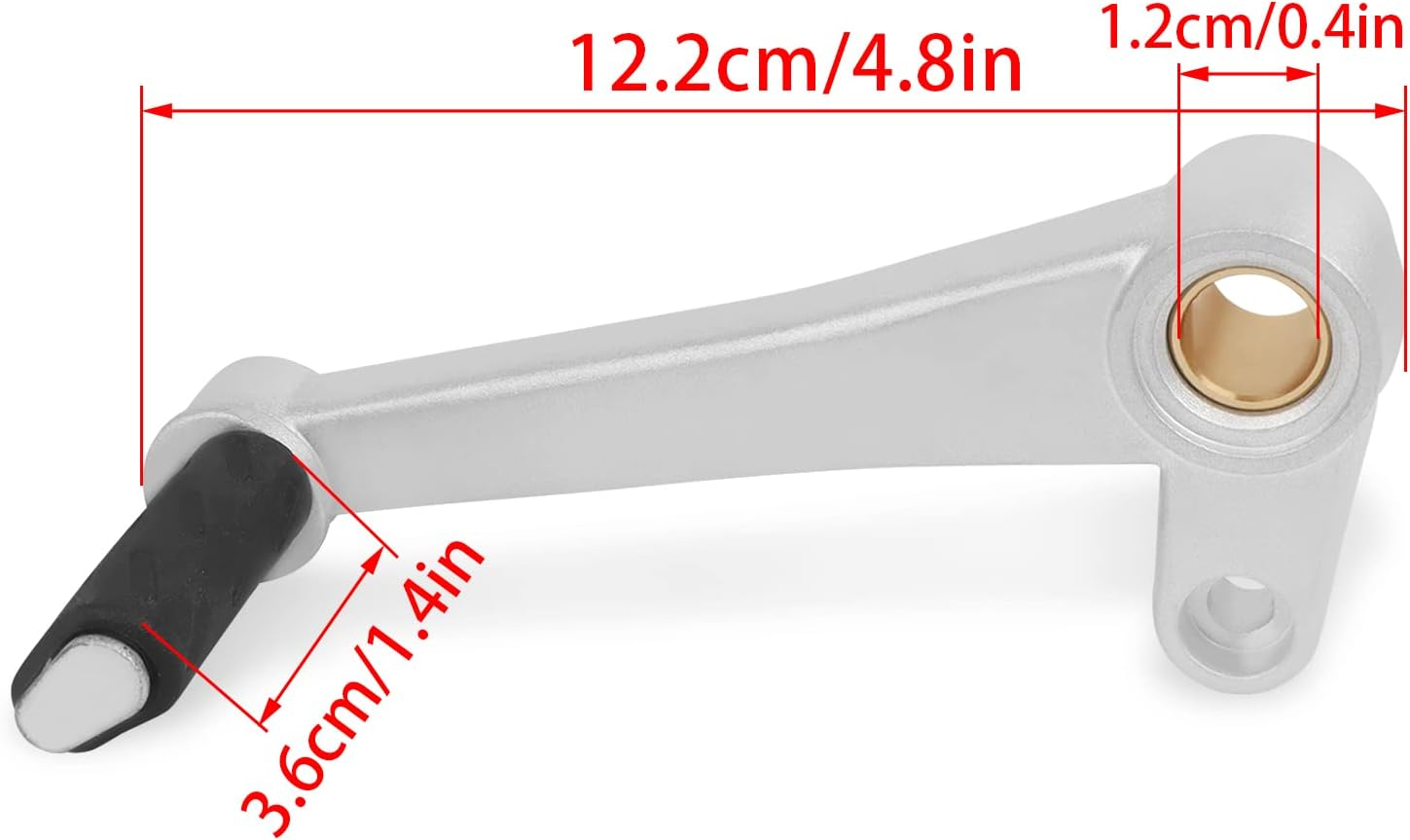 BAIONE Worldmotop Motorcycle Rear Foot Shifer Lever Aluminum Gear Shift Lever Pedal Replacement for Ducati Supersport 939 939S 2017-2020 (Sliver) image number 3