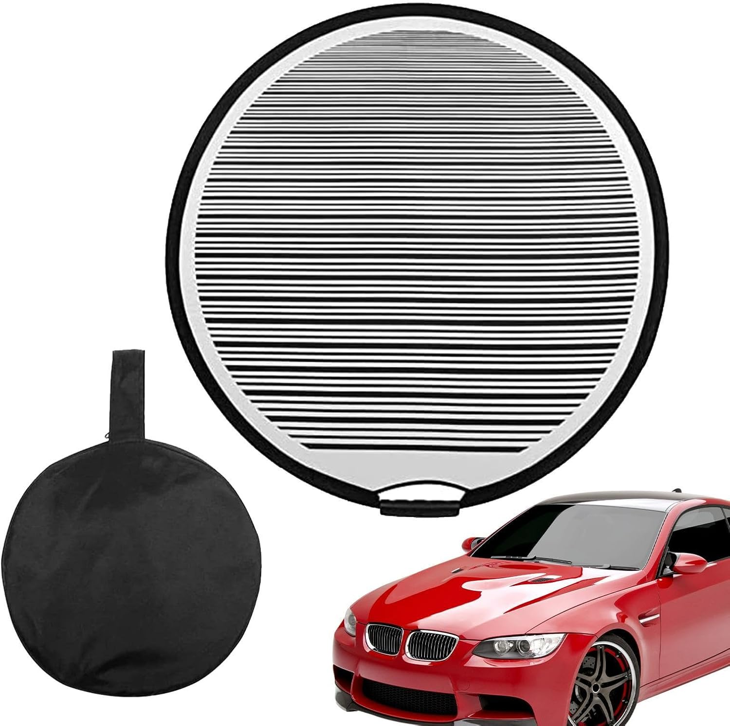 Light Reflector Board Dent Panel | Reflector Panel | Dent Reflector Board | Reflector Board P.D.R | Lined Striped Dent Board Reflector Panel | Foldable Striped Reflector for Racing and Caravan image number 2