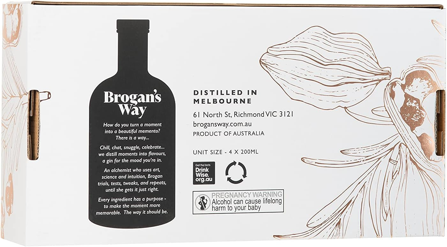Brogan'S Way Gin Discovery Gift Pack 4 X 200Ml Unique Craft Gins image number 1