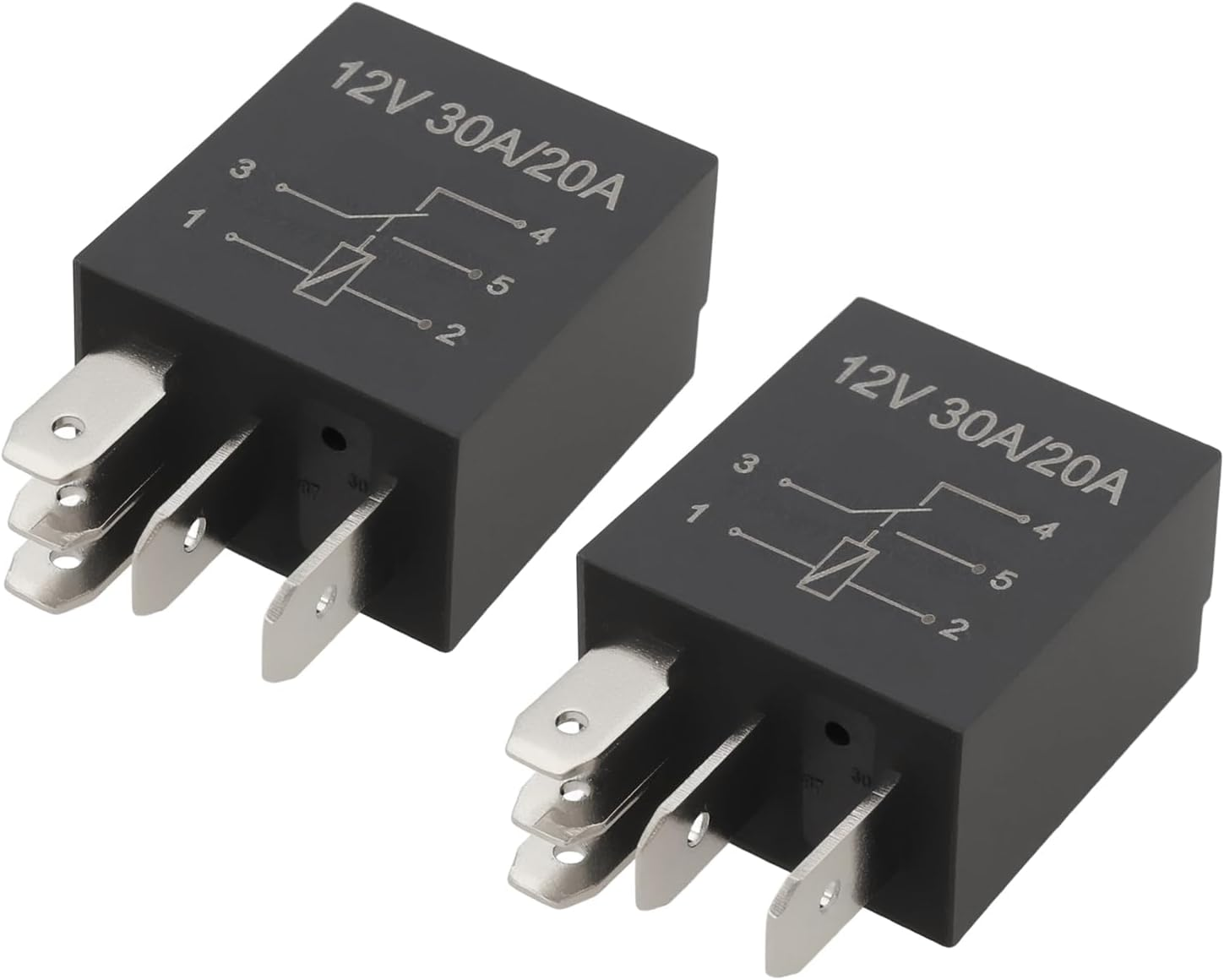 Be in Your Mind 2Pcs 5Pin 12V 30/10A Car Micro Relay Replacement Part 0332201107 Compatible with Audi 80 (1972-1990) Compatible with Audi 90 (1984-1990) image number 1